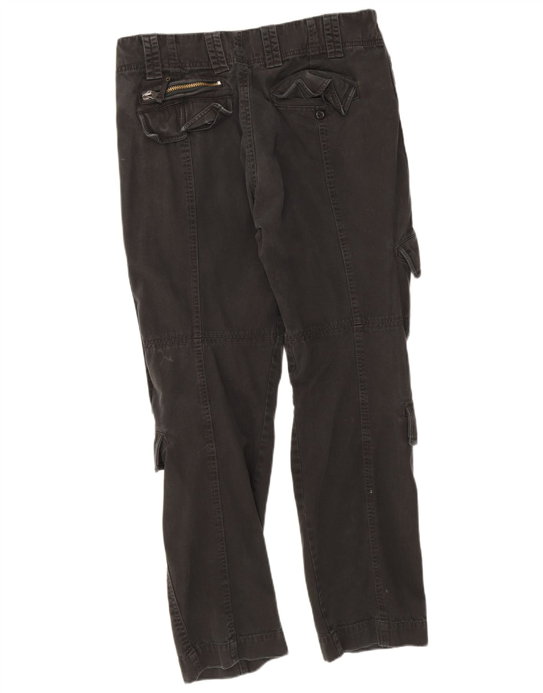 Gerade Herren-Cargohose von Diesel, W32, L30, schwarze Baumwolle