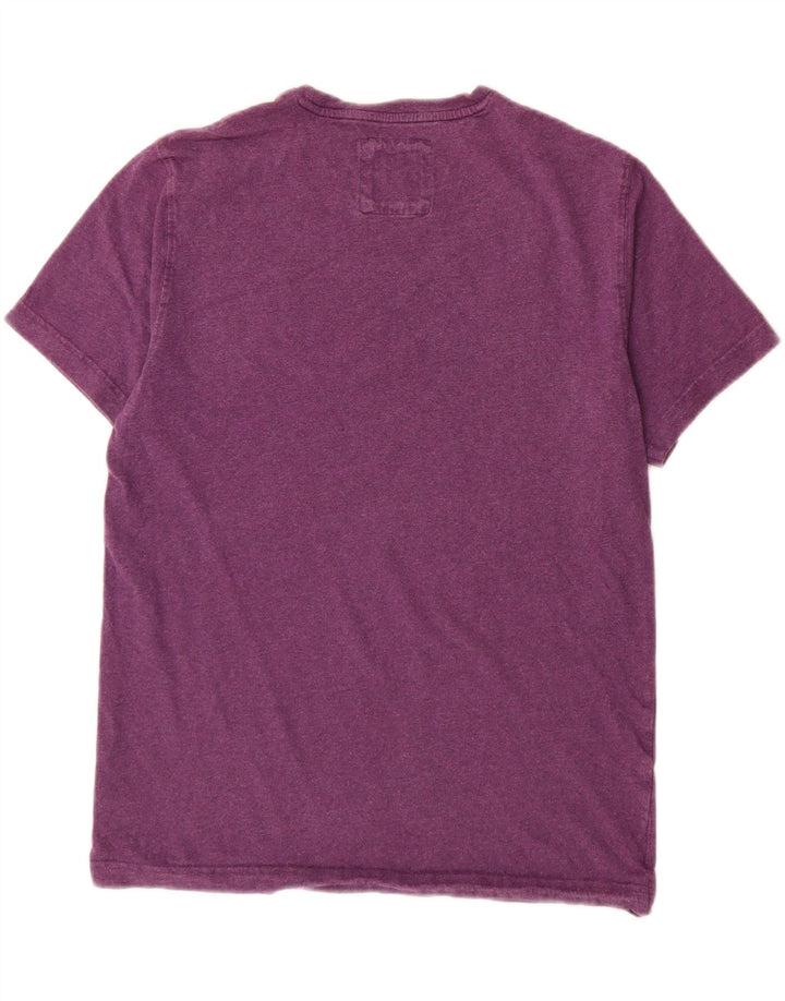 Crew Clothing Herren-T-Shirt aus mittelvioletter Baumwolle