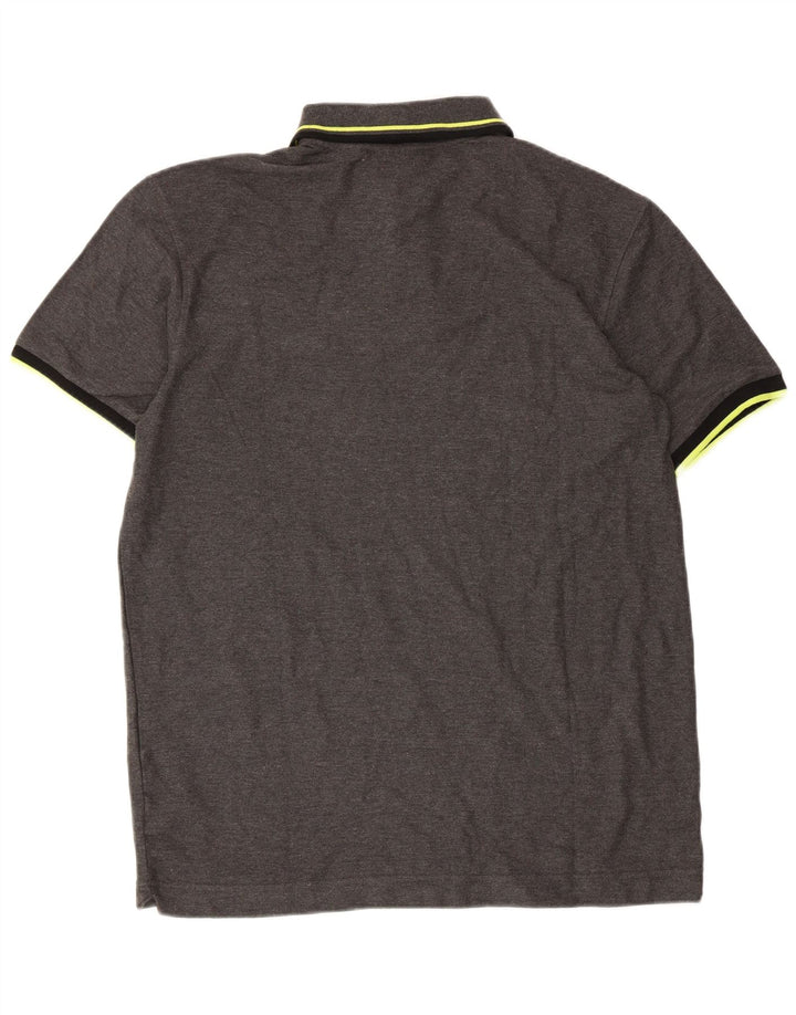 Fila Herren-Poloshirt, große graue Baumwolle