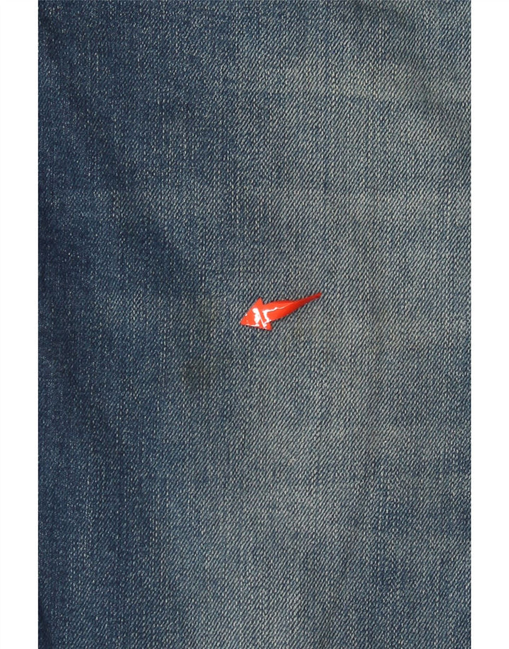 TOMMY HILFIGER Herren Straight Jeans W36 L32 Blaue Baumwolle