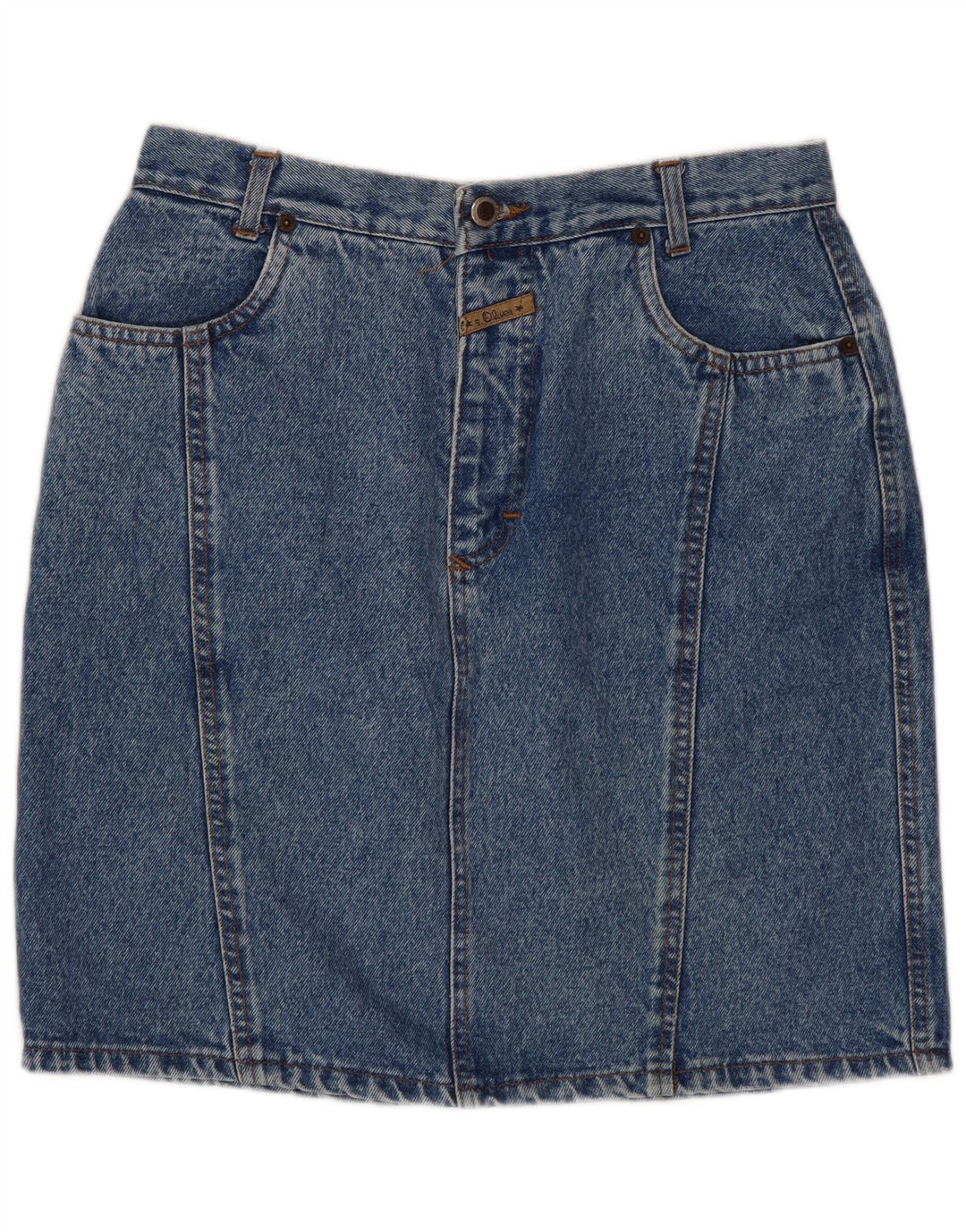 S.OLIVER Damen Jeansrock IT 40 Small W30 Blau
