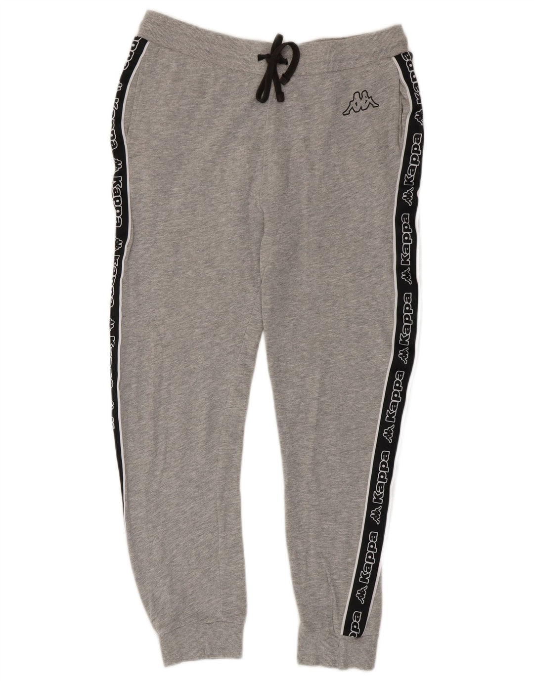 KAPPA Herren-Trainingshose mit Grafik, mittelgrau, Farbblock