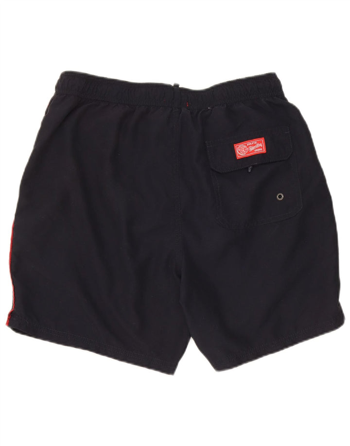 Superdry Herren-Sportshorts, groß, aus schwarzem Polyester
