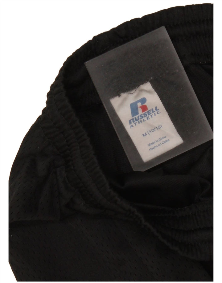 Russell Athletic Sportshorts für Jungen, 10–11 Jahre, mittelgroß, schwarzes Polyester