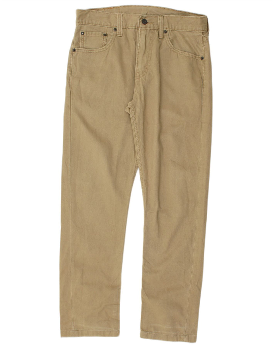 Levi's Herren 508 Regular Tapered Freizeithose W29 L27 Beige Baumwolle