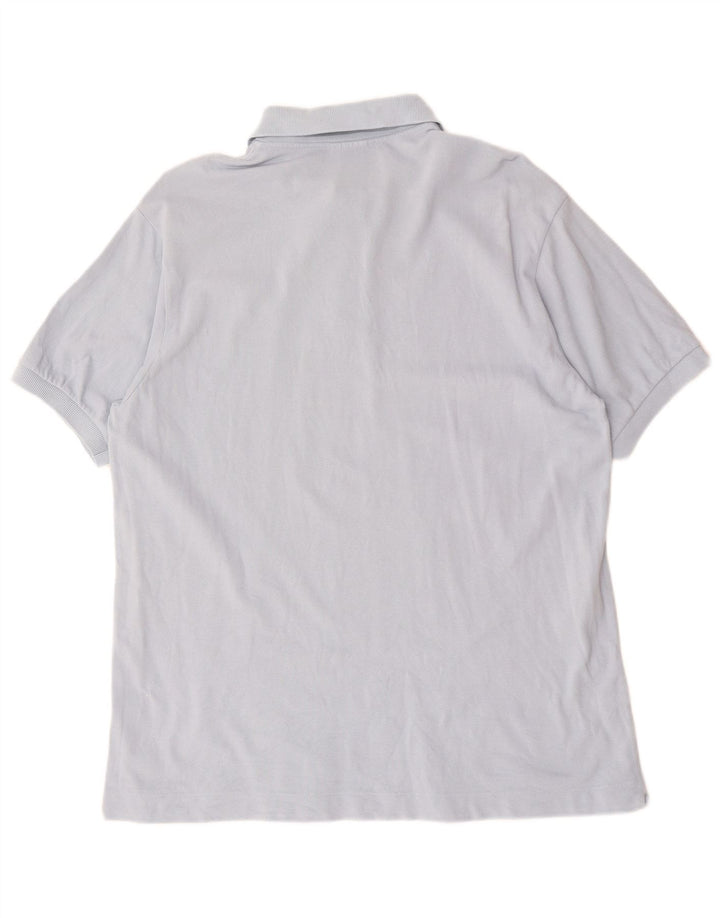 Lacoste Herren-Poloshirt, Größe 5, groß, blaue Baumwolle