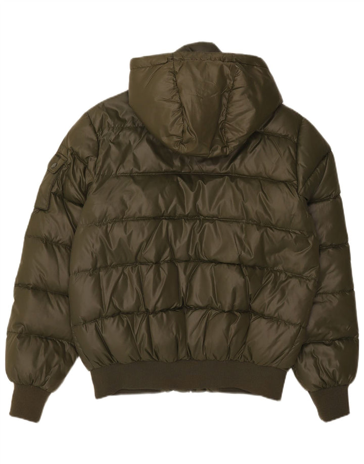 North Sails Herren-Jacke mit Kapuze, gepolstert, UK 38, Medium Khaki, Nylon