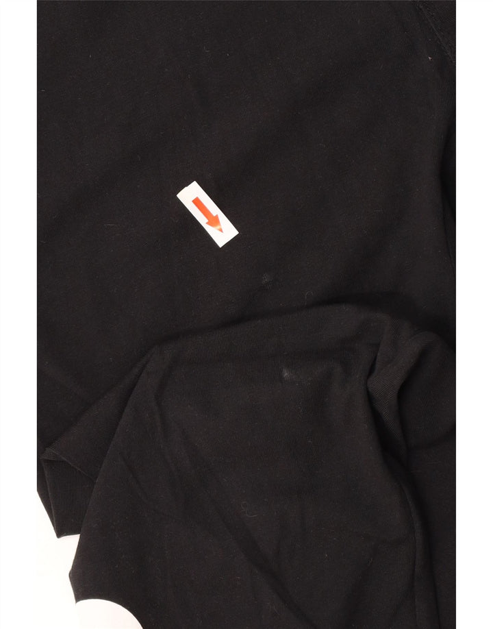 UMBRO Damen Crop Graphic Leggings UK 12 Mittelschwarze Baumwolle