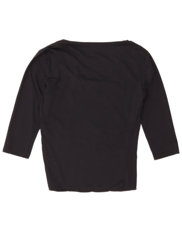 Guess Damen-Top mit 3/4-Ärmeln, Größe 3 XS, Schwarz