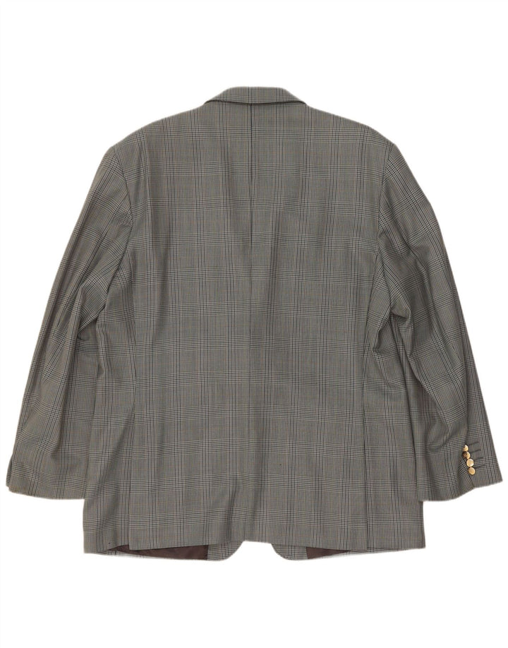 Burberrys Herren-Blazer mit 2 Knöpfen, UK 40, große graue Wolle mit Hahnentrittmuster