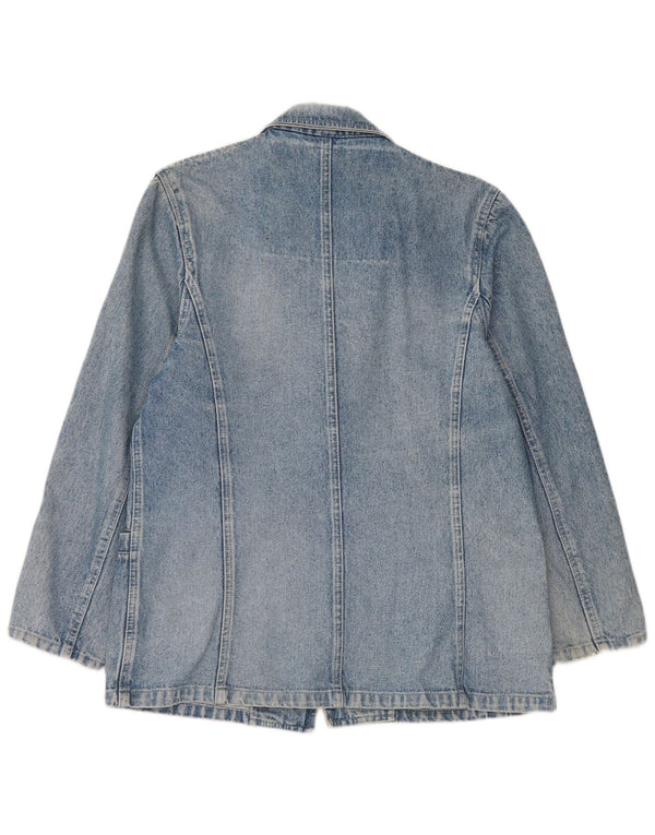 Bianca Maria Caselli Damen 1-Knopf-Jeansblazerjacke UK 14 Mittelblau