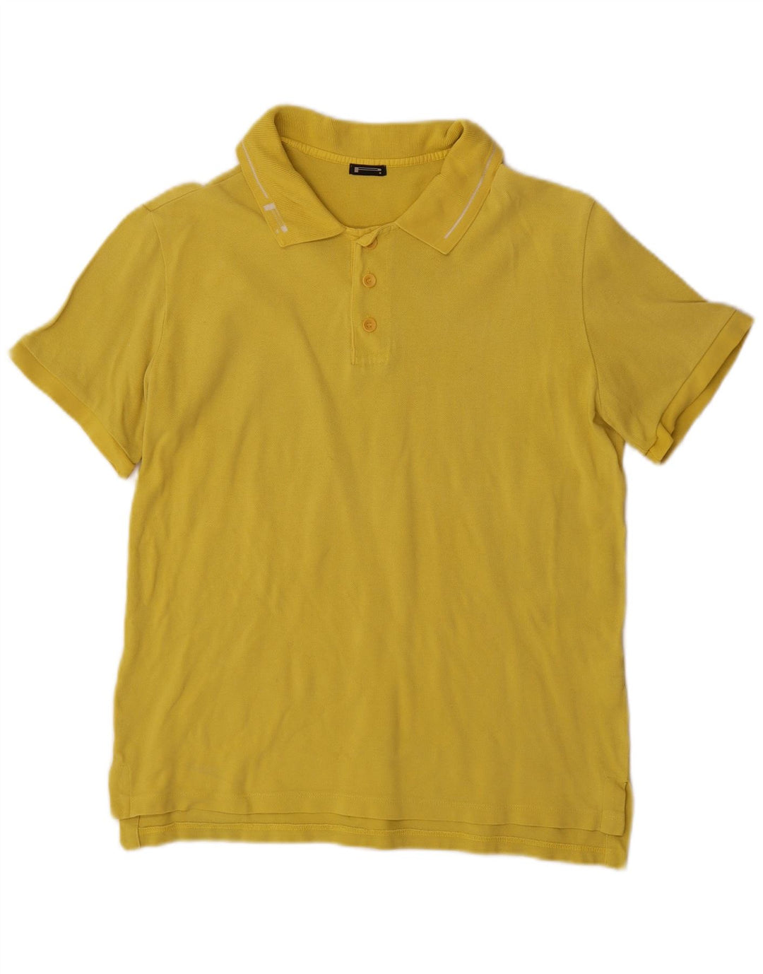 Pirelli Herren-Poloshirt aus mittelgelber Baumwolle
