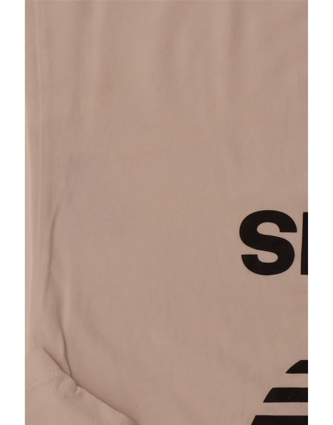 ADIDAS Damen Grafik T-Shirt Top UK 10 Small Weiße Baumwolle