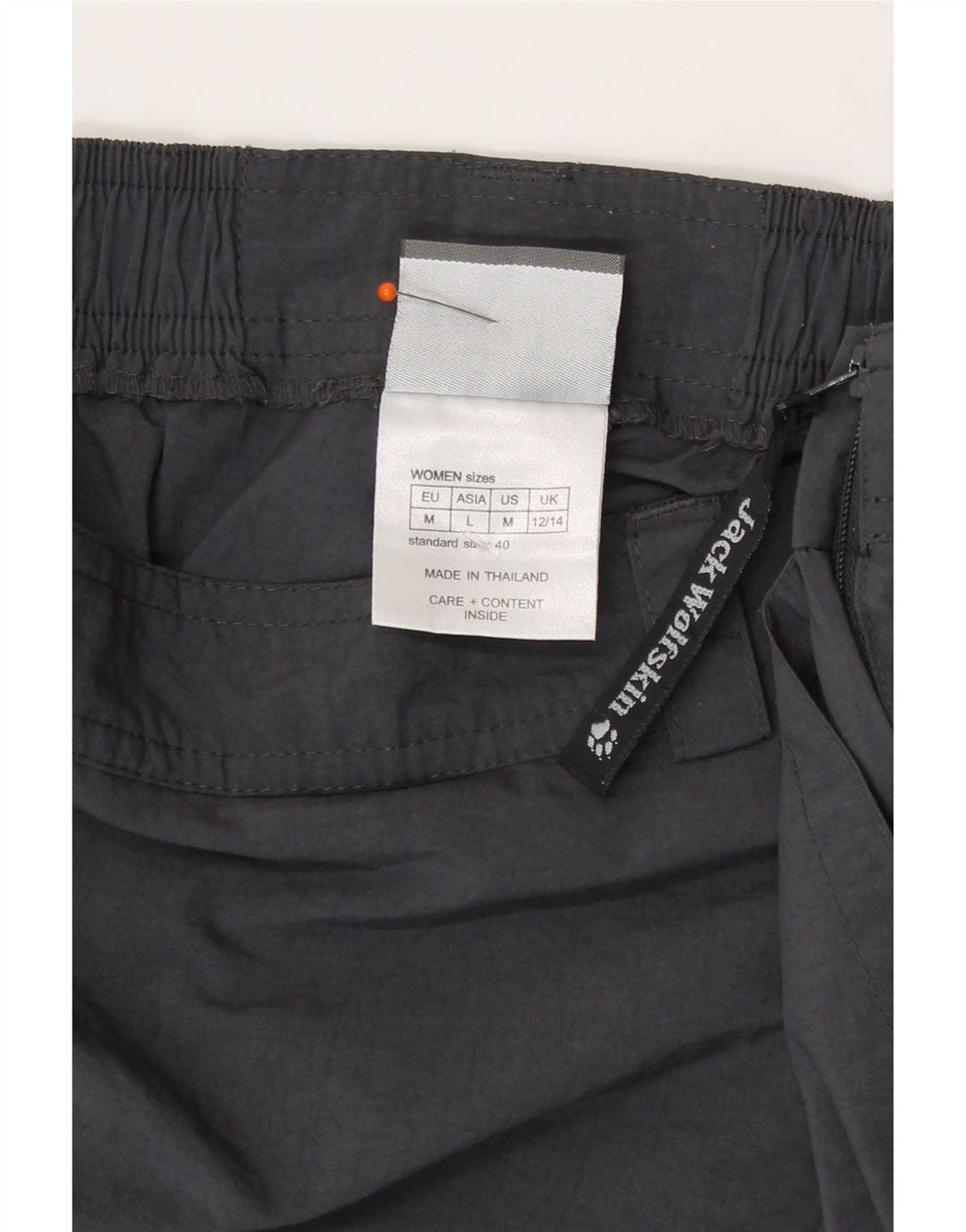 Jack Wolfskin Damen Skort UK 12/14 Mittelgraues Polyamid
