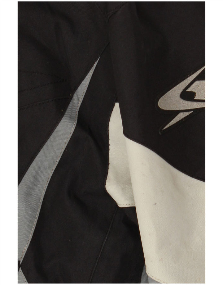 Spyke Herren-Bomberjacke mit Grafik, UK 40, Größe L, Schwarz, Colourblock-Biker