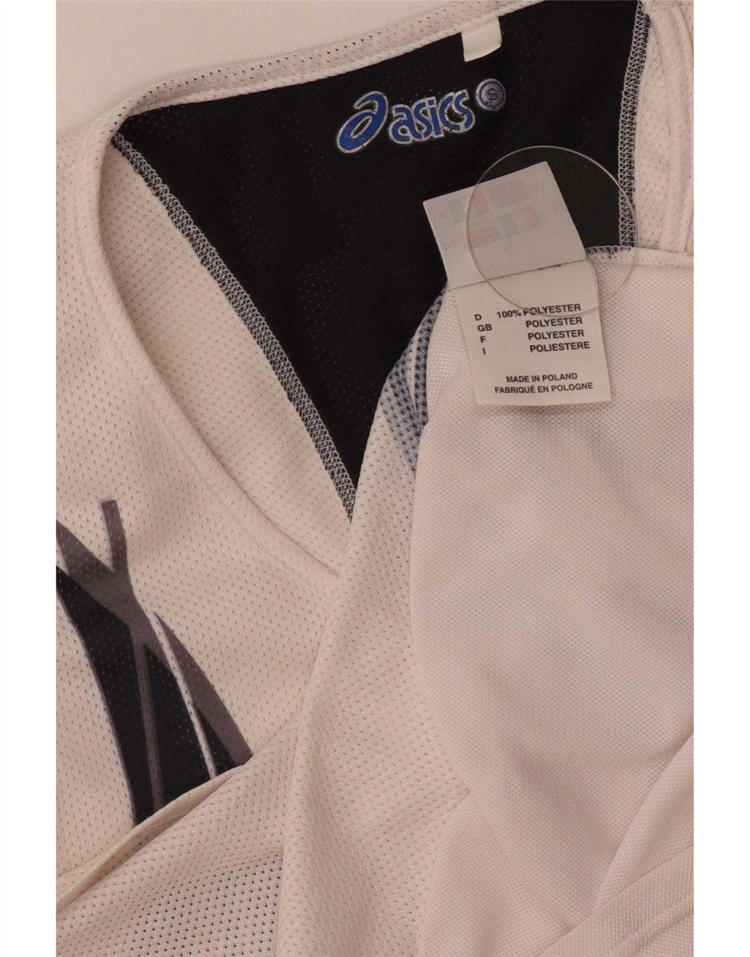 Asics Damen Graphic Vest Top UK 10 Small Weiß Polyester