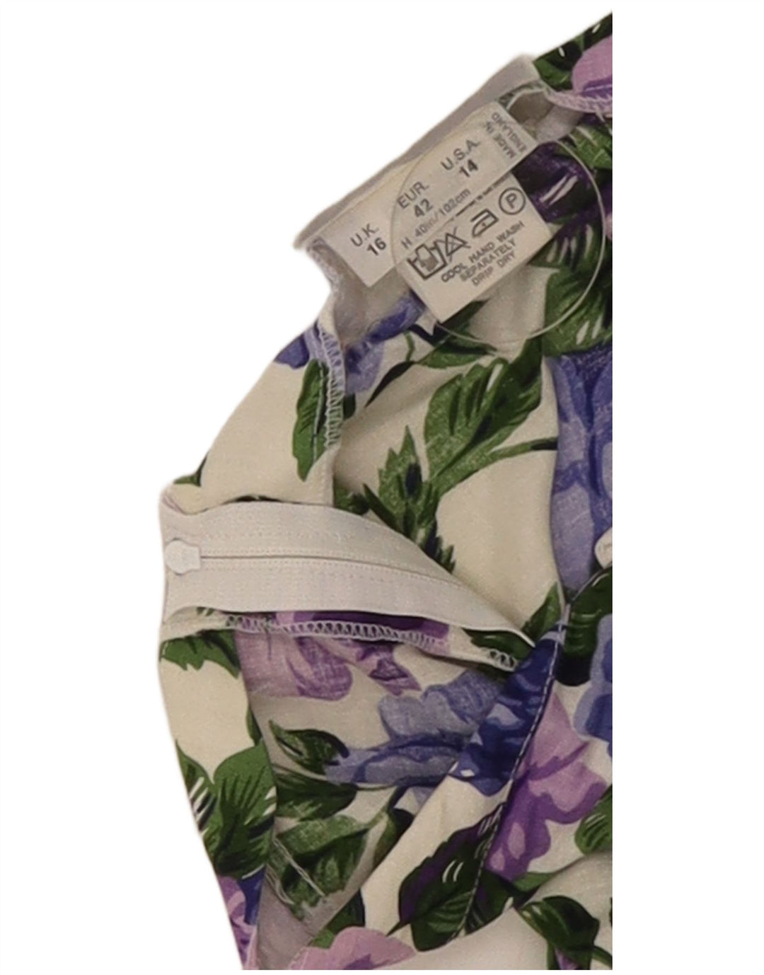 Trägerloses Damenkleid von Simon Jeffrey, Größe 46, groß, mehrfarbig, mit Blumenmuster