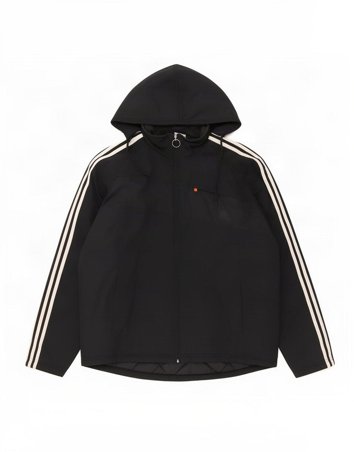 Adidas Herren Kapuzenjacke, gepolstert, UK 38, mittelschwarz, Polyester