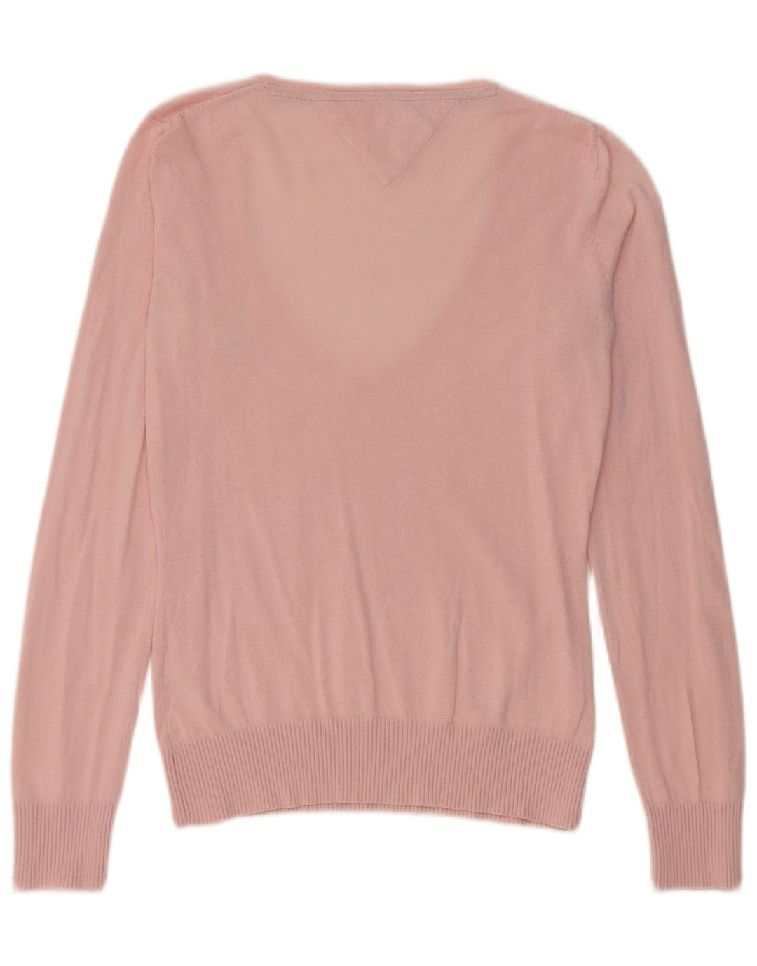 Tommy Hilfiger Damen-Pullover mit V-Ausschnitt, Gr. 12, Mittelrosa