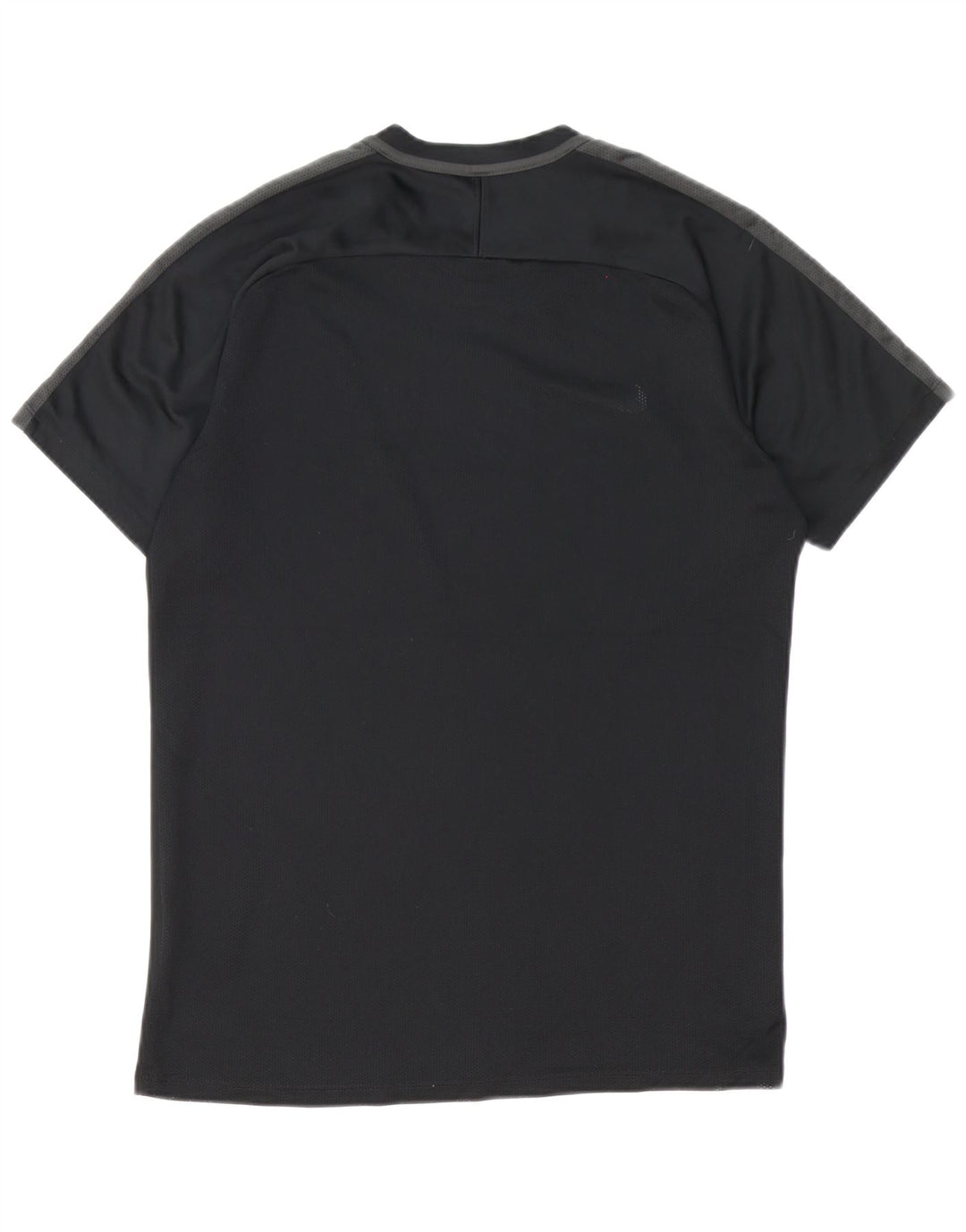 Nike Herren Dri Fit T-Shirt Top Mittelschwarzes Colourblock-Polyester