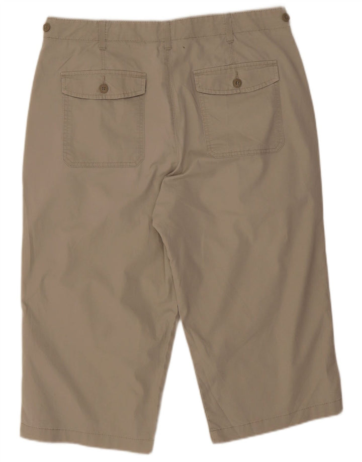 Marks & Spencer Herren Blue Harbour Bermudashorts W34 Large Beige Baumwolle