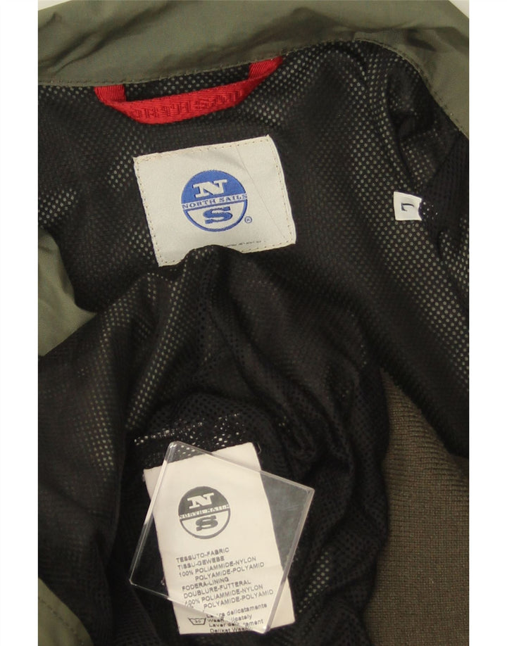 NORTH SAILS Herren Bomberjacke UK 40 Large Khaki Nylon