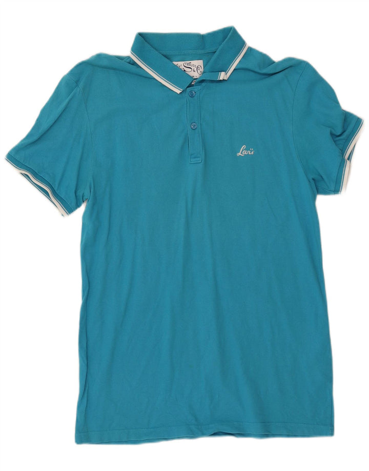 LEVI'S Slim-Fit-Poloshirt für Herren, groß, aus blauer Baumwolle