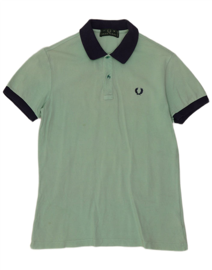 FRED PERRY Herren-Poloshirt aus mittelgrüner Baumwolle