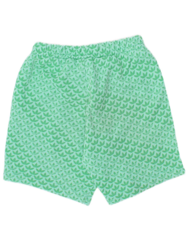 Adidas Mädchen Graphic Sport Shorts 2-3 Jahre grüne Baumwolle