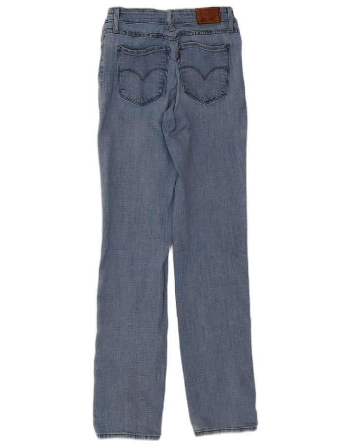 LEVI'S Damen Straight Jeans W29 L32 Blaue Baumwolle