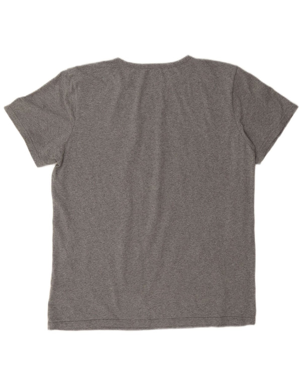 Tommy Hilfiger Damen T-Shirt Top UK 18 XL Grau Baumwolle