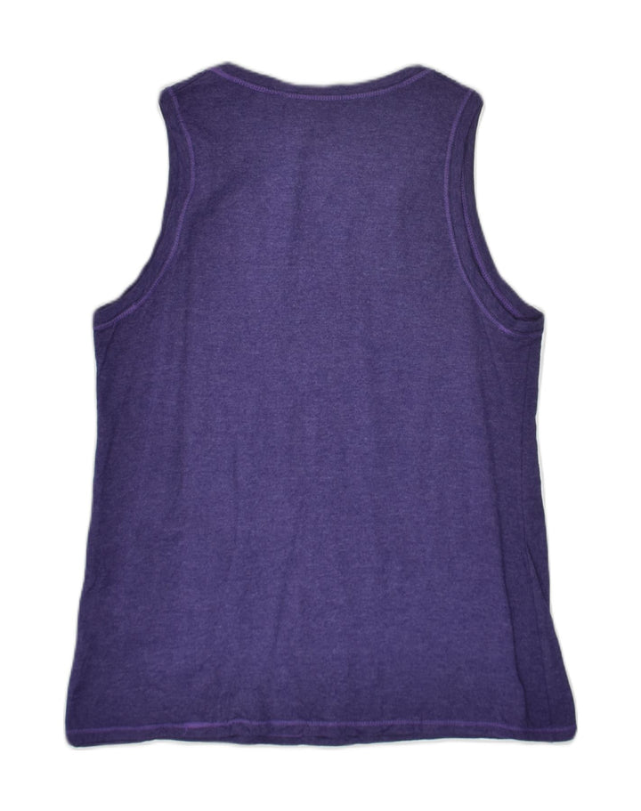 CHAMPION Womens Vest Top UK 12 Medium Purple Cotton | Vintage Champion | Thrift | Second-Hand Champion | Used Clothing | Messina Hembry 