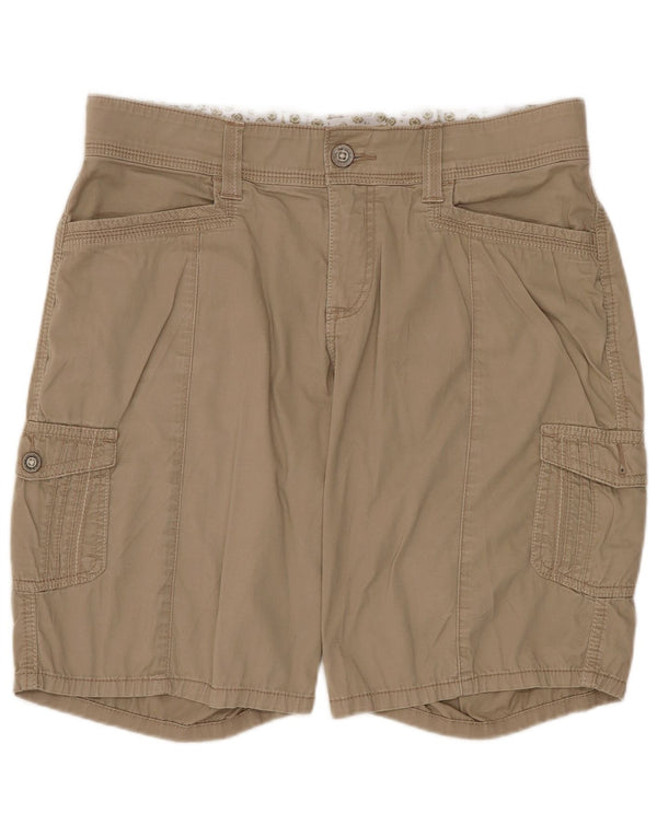 Lee Damen Cargoshorts US 10 Large W32 Beige Baumwolle