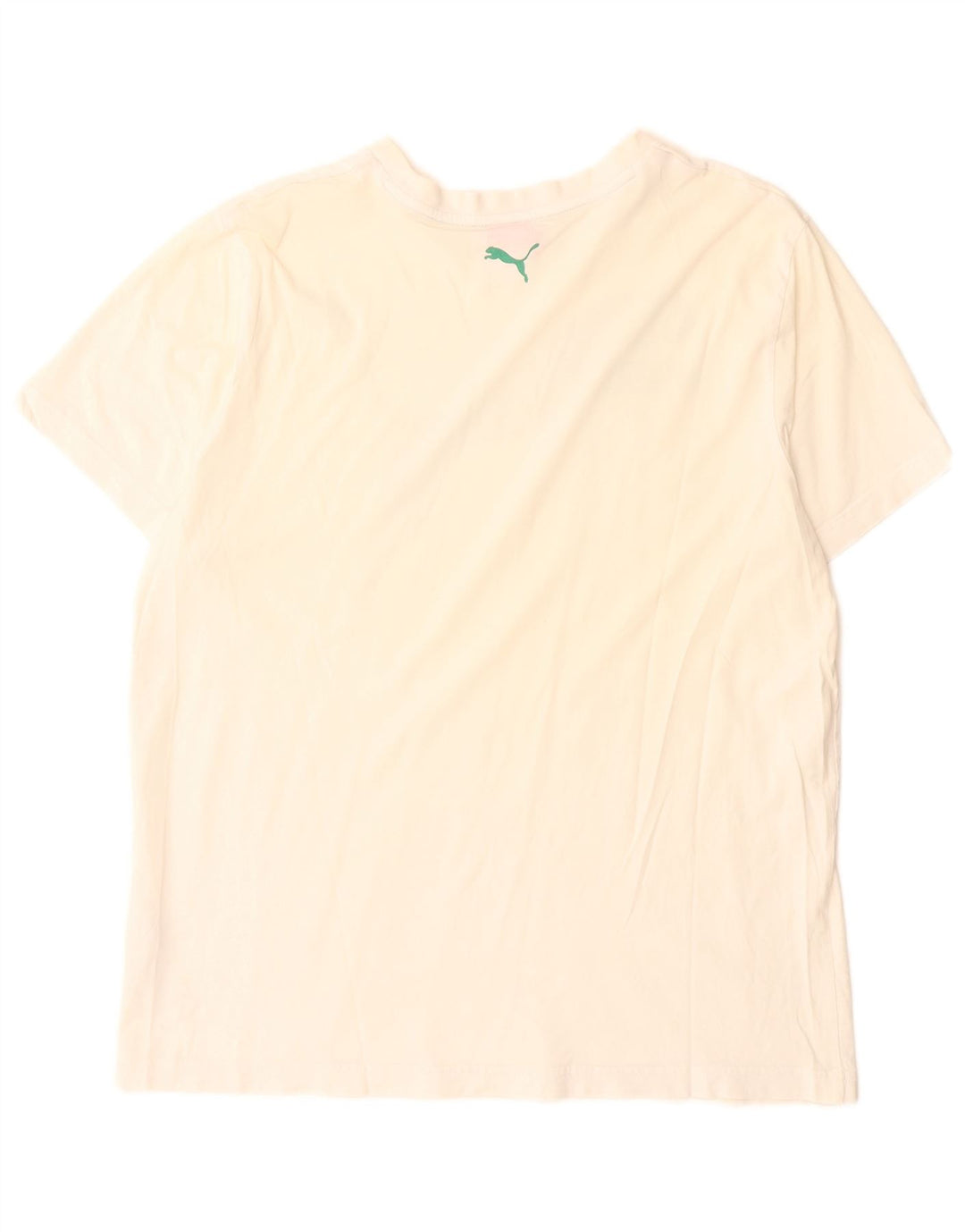 Puma Herren-T-Shirt mit Grafik, groß, aus weißer Baumwolle