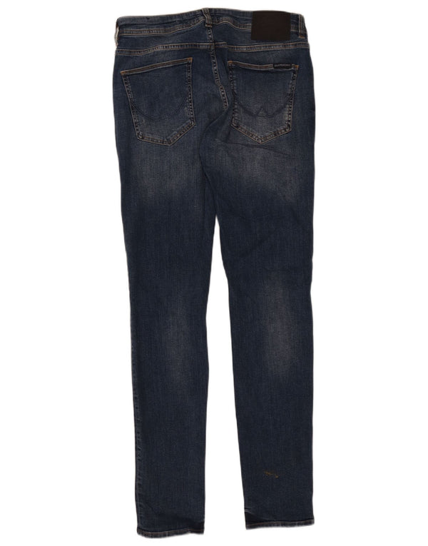 Superdry Damen Skinny Jeans W32 L32 Blaue Baumwolle