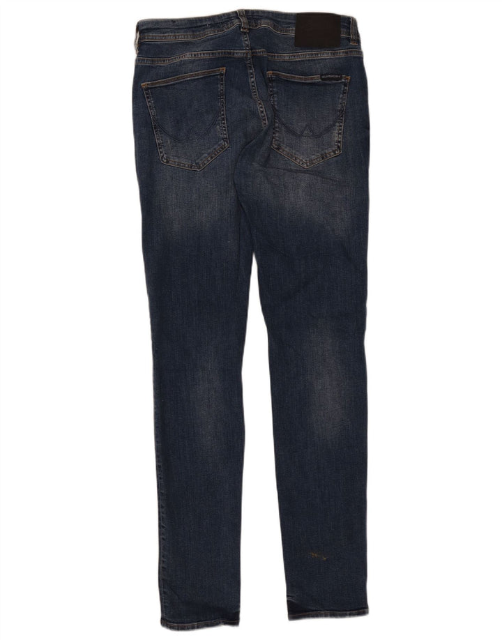Superdry Damen Skinny Jeans W32 L32 Blaue Baumwolle