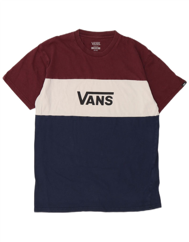 VANS Herren-T-Shirt mit Grafik, mittelgroß, mehrfarbig, Colourblock-Baumwolle