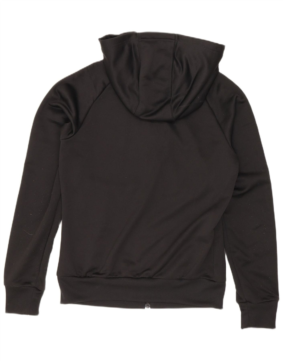 Adidas Damen Zip Hoodie Pullover UK 8 Small Schwarz Polyester