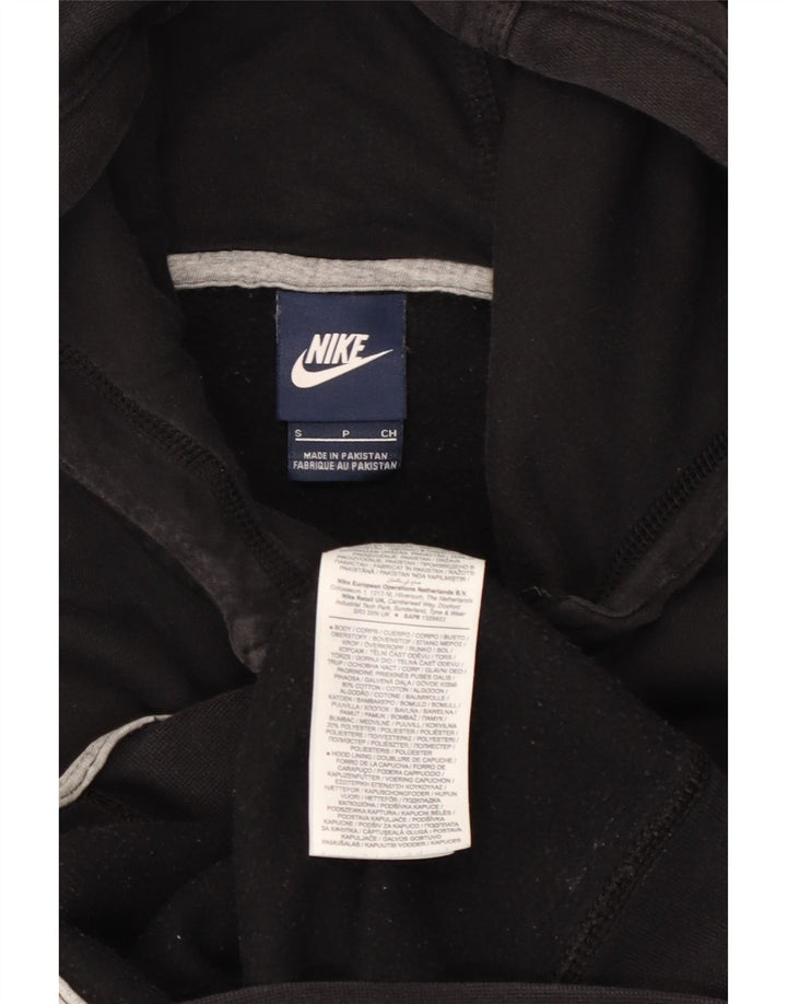 Nike Herren-Kapuzenpullover mit Reißverschluss, Größe S, schwarze Baumwolle