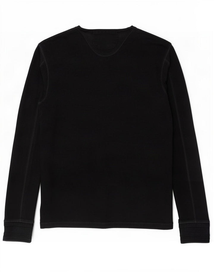 Superdry Herren Top Langarm XL Schwarz Baumwolle
