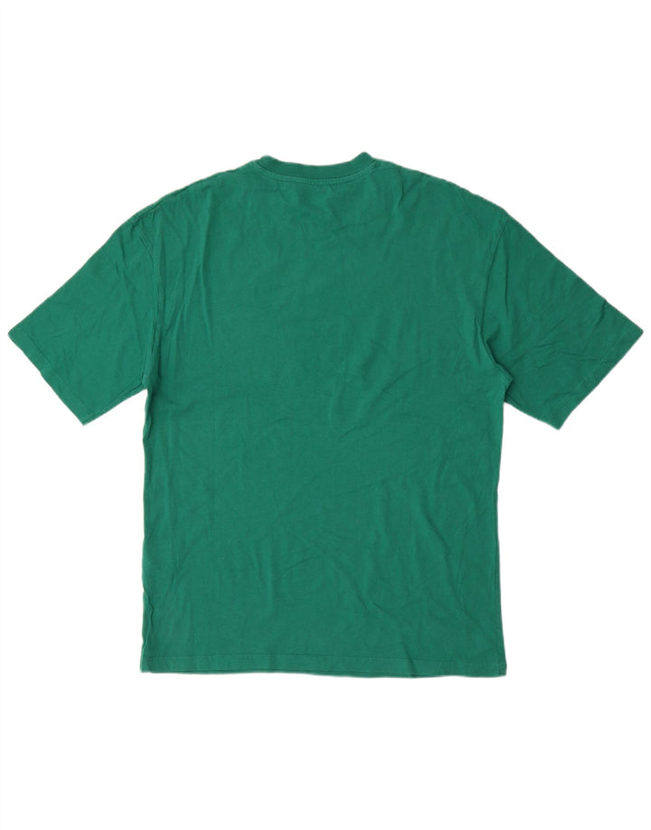 Jack & Jones Herren Reguläres T-Shirt-Oberteil aus mittelgrüner Baumwolle