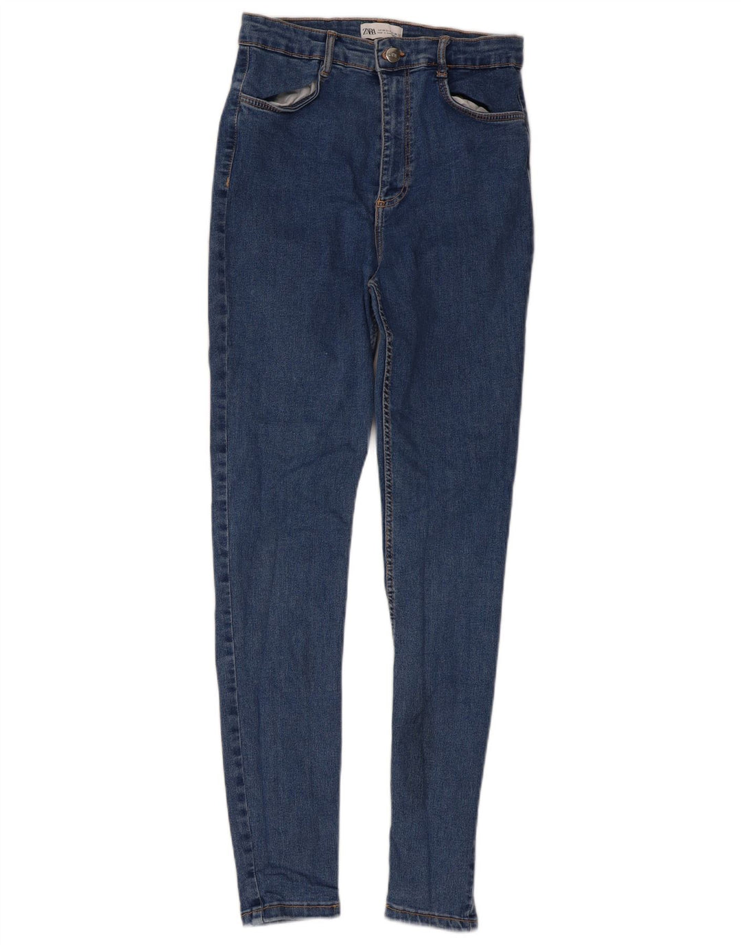 Zara Damen Skinny Jeans EU 40 Medium W30 L29 Blau