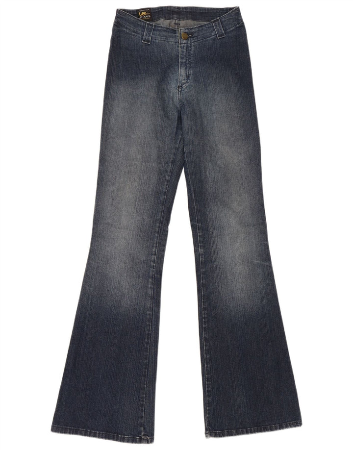 Lee Damen Schlagjeans W26 L33 Blaue Baumwolle