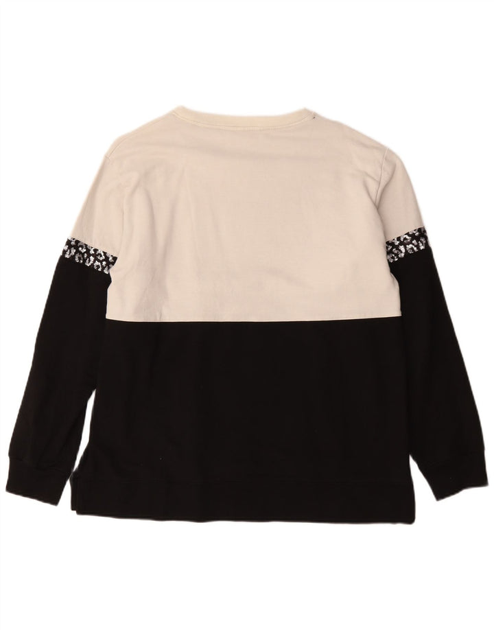 Freddy Grafik-Sweatshirt für Damen, UK 14, Größe L, Schwarz, Farbblock