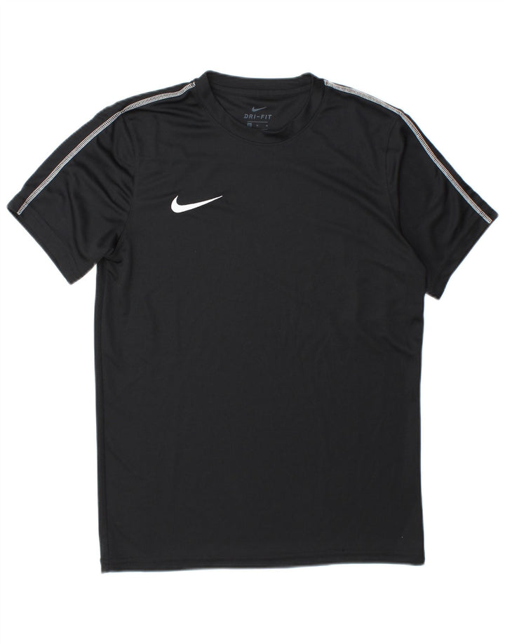 Nike Herren Dri Fit T-Shirt Top Medium Schwarz