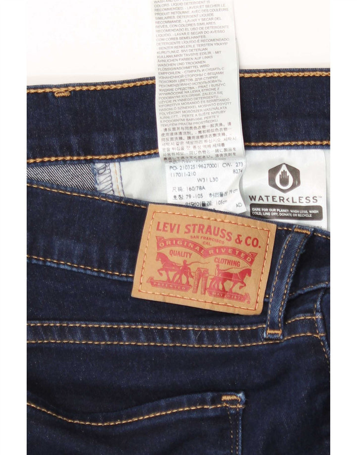 Levi's Damen 312 Shaping Slim Jeans W31 L30 Marineblaue Baumwolle