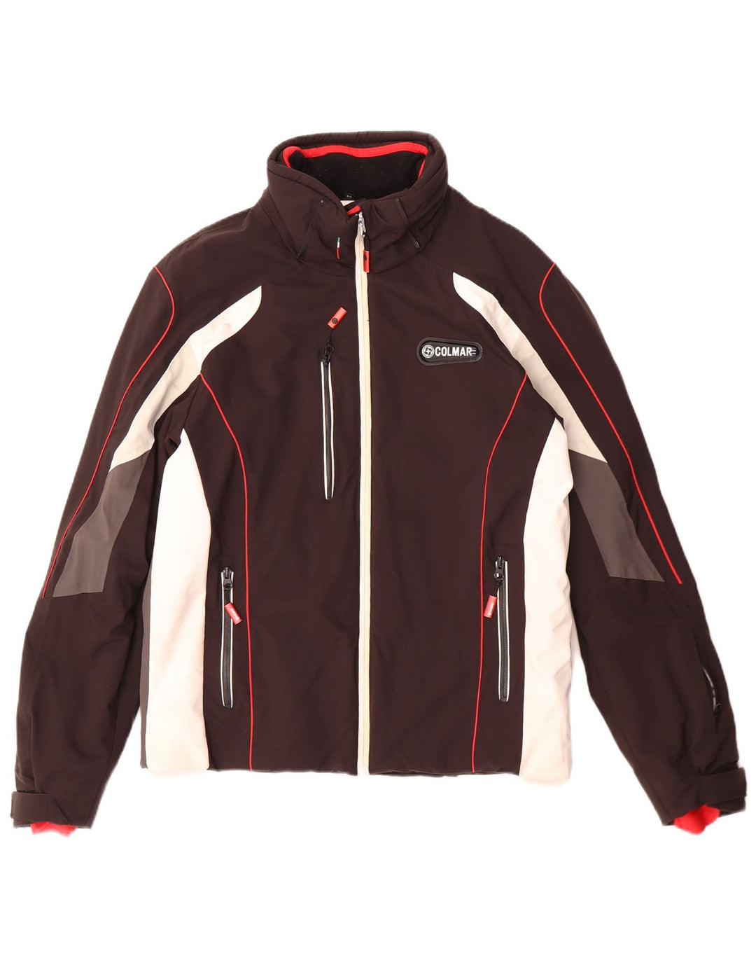 Colmar Herren-Skijacke IT 48 Mittelschwarzes Colourblock-Polyamid