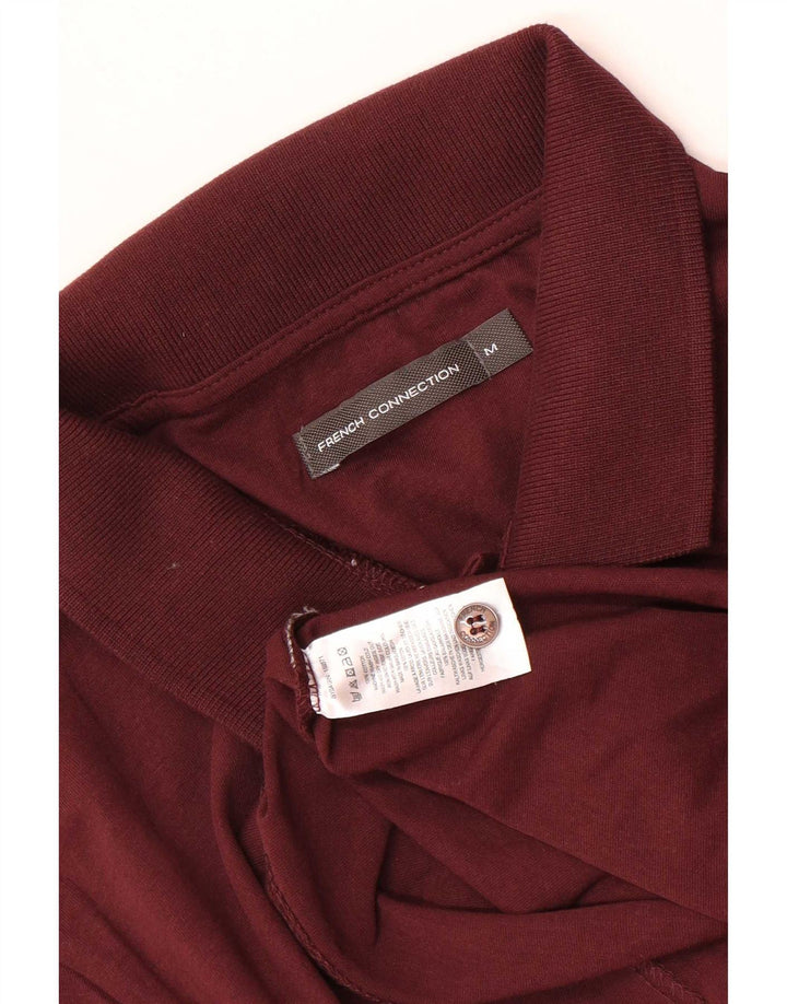 French Connection Herren-Poloshirt aus mittlerer kastanienbrauner Baumwolle