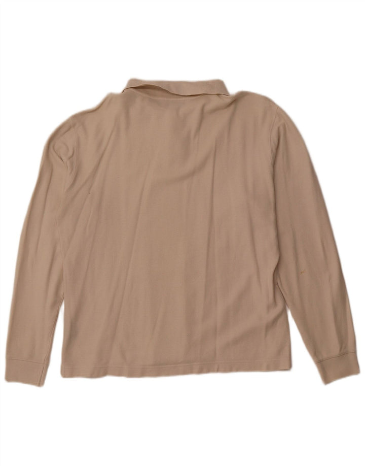 FILA Herren Langarm-Poloshirt Mittelbeige