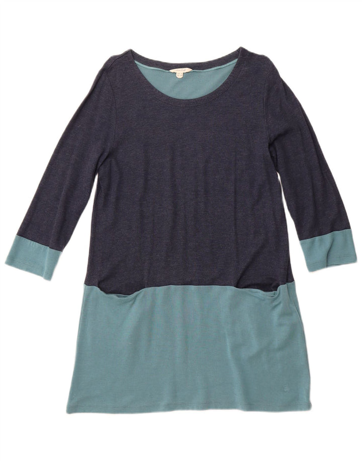 WHITE STUFF Damen-A-Linien-Kleid, Größe 46, Marineblau, Farbblock